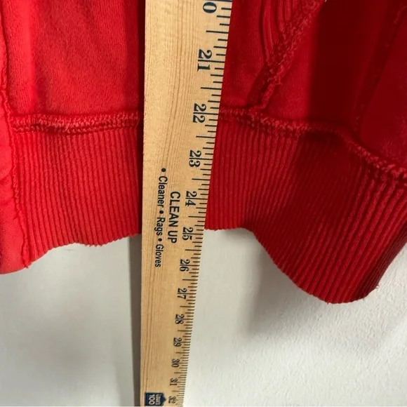 Abercrombie & Fitch Red Sweatshirt Jacket Logo Zip Up Men Size M - Picture 12 of 12